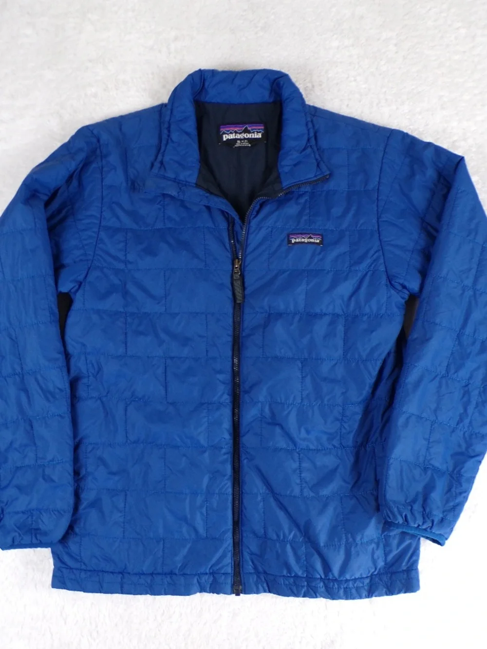 Patagonia Boys' Nano Puff Jacket Size XL /14 Dark Blue